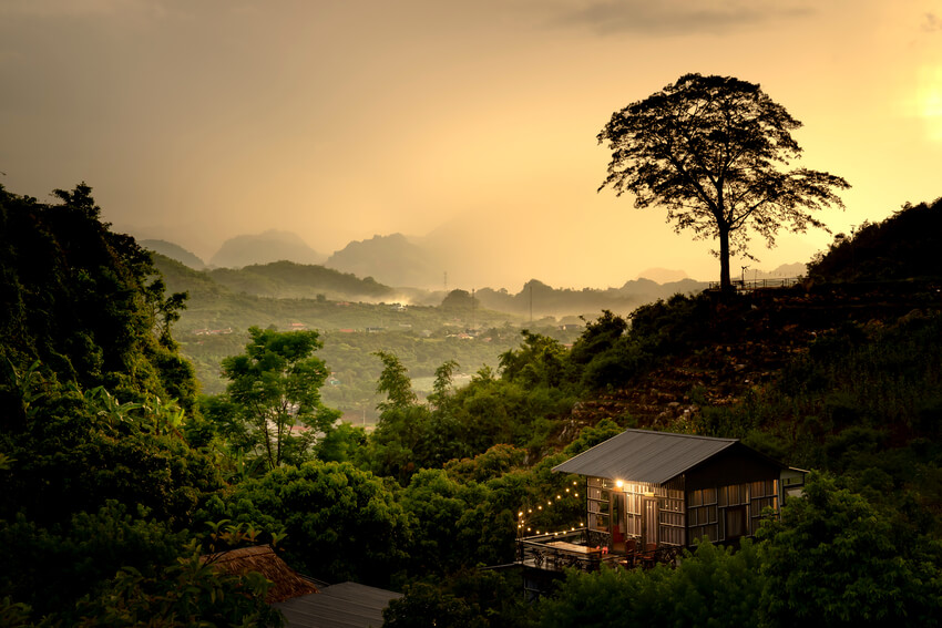 Nhiều homestay ở Mộc Châu sở hữu vị trí đắc địa, vô cùng nên thơ