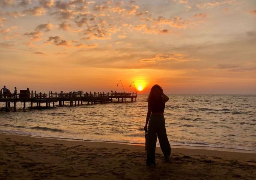 Một góc hoàng hôn ở bãi Ông Lang Phú Quốc